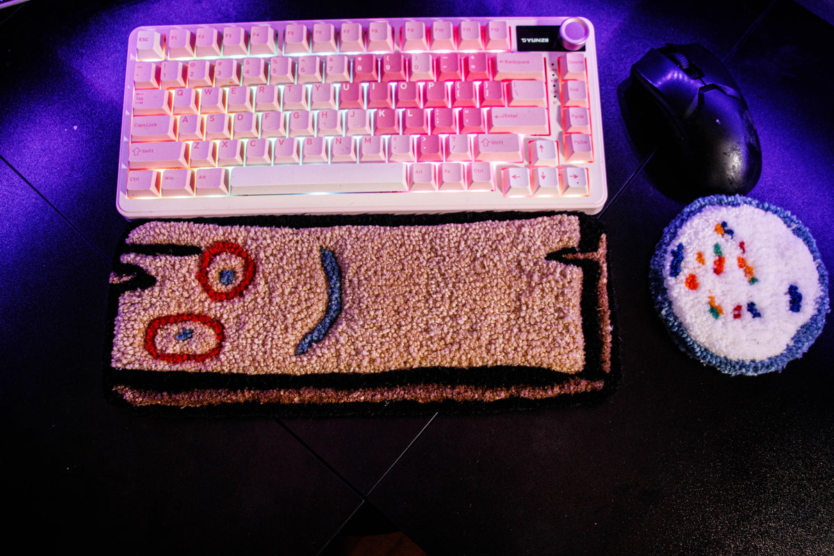 Plank Keyboard Rug Set