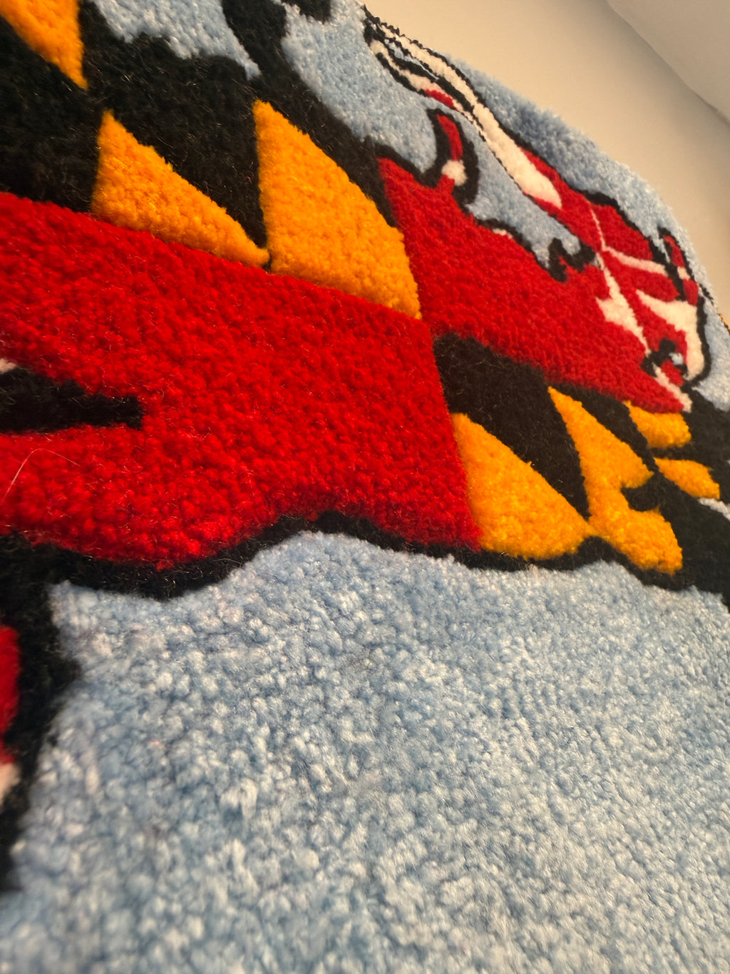 Maryland Flag Crab Wall Rug